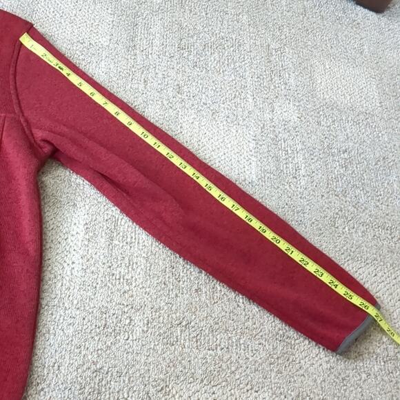 LL Bean Men's Slightly Fitted Red Sweater Fleece Pullover Size Large Reg - Picture 5 of 7